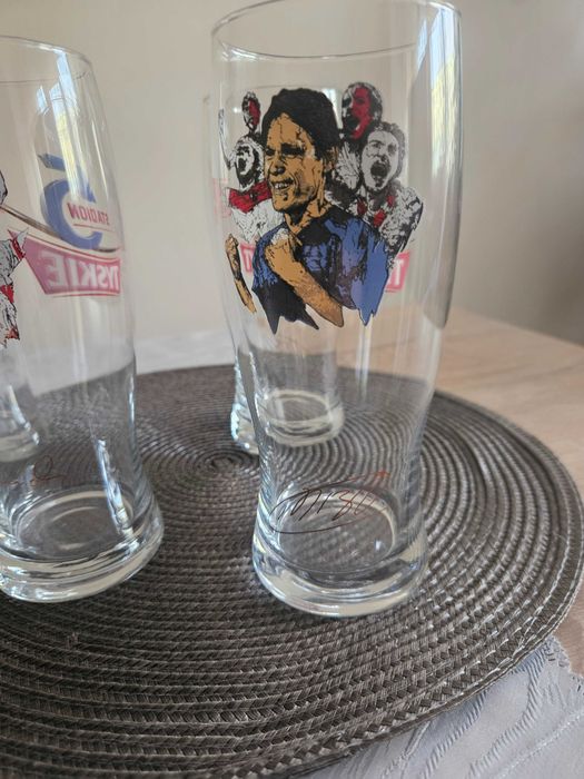 Szklanki pokale wysokie do piwa Tyskie 5 stadion