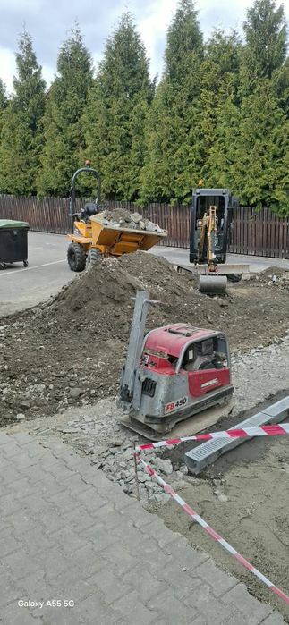 Usługi Brukarskie Prace ziemne minikoparka koparka