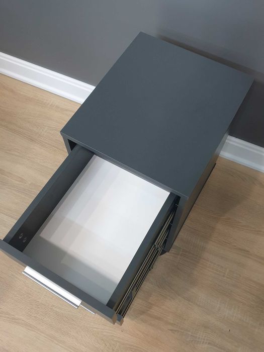 Мобільна тумба три шухляди з ручками "П-3" Антрацит.Офісні меблі.