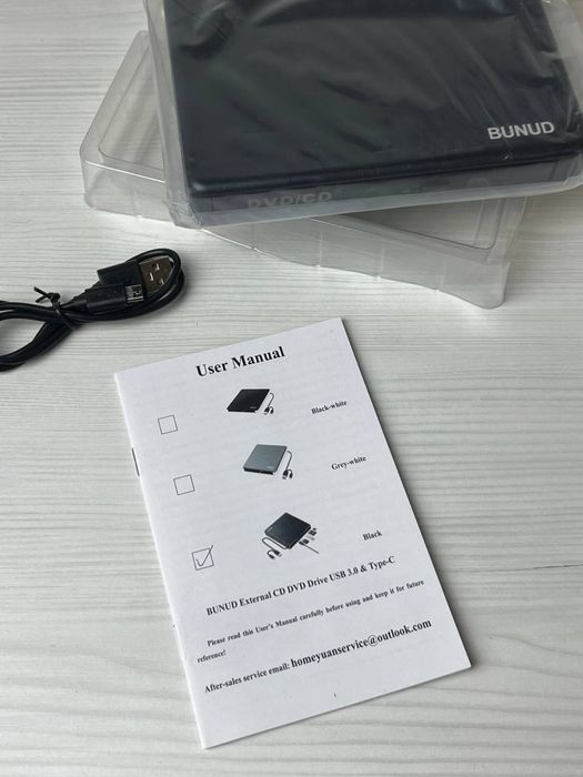BUNUD External CD DVD Drive CT10 — багатофункціональний зовнішній оптичний привід «5 в 1»