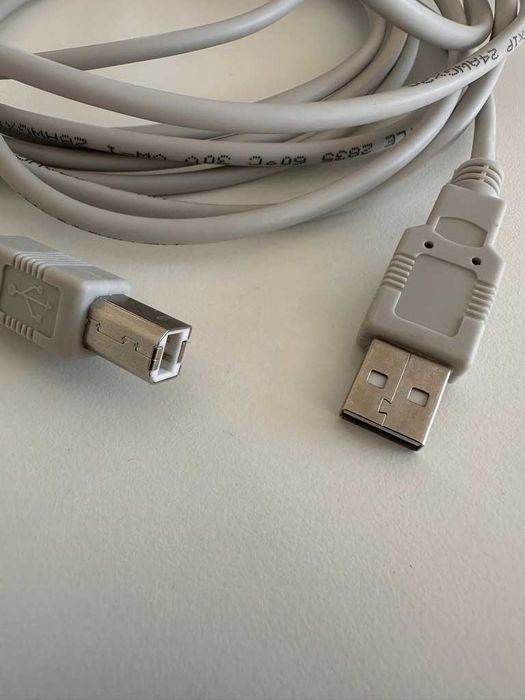 Cabo USB 2.0 Tipo A para Tipo B (Cinzento)