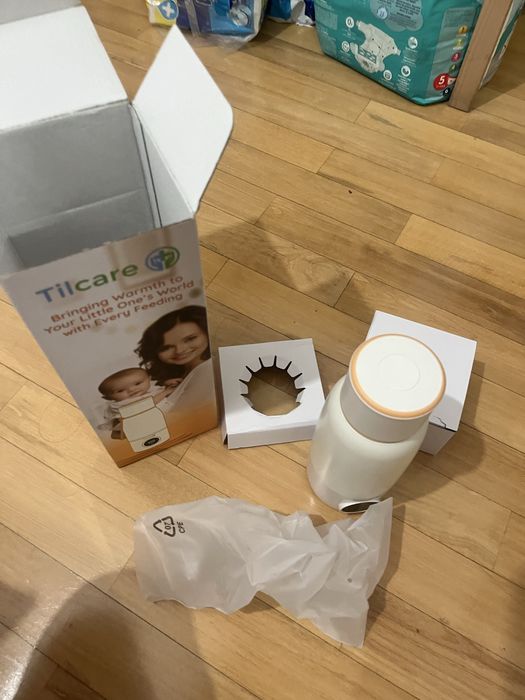 Garrafa termo que aquece agua