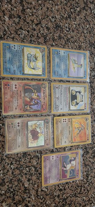 Cartas Pokémon vários sets