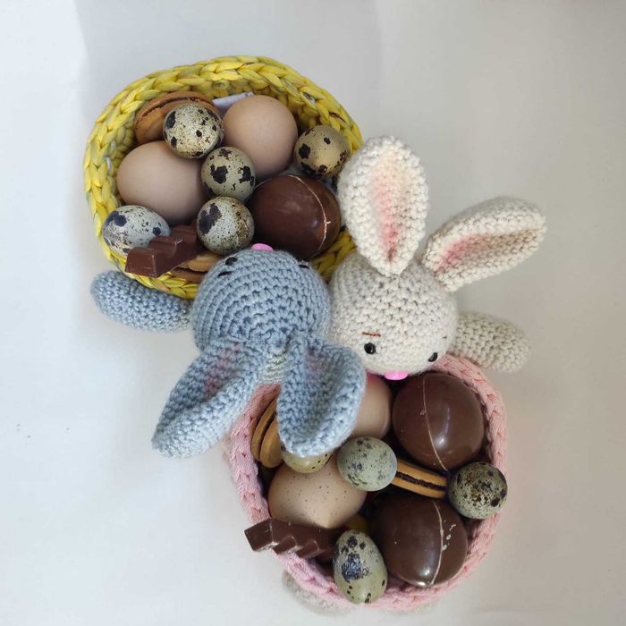 Amigurumi cestinha coelho