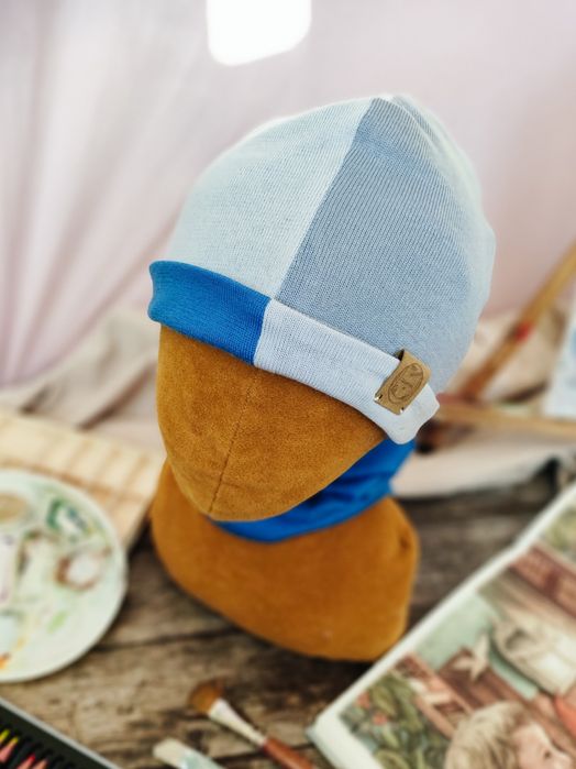 Czapka beanie, merino, dinozaur