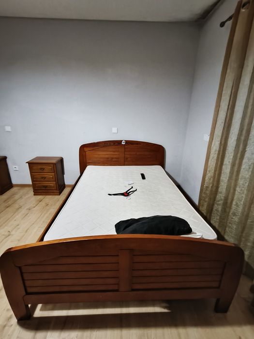 Cama de casal estrado e colchão