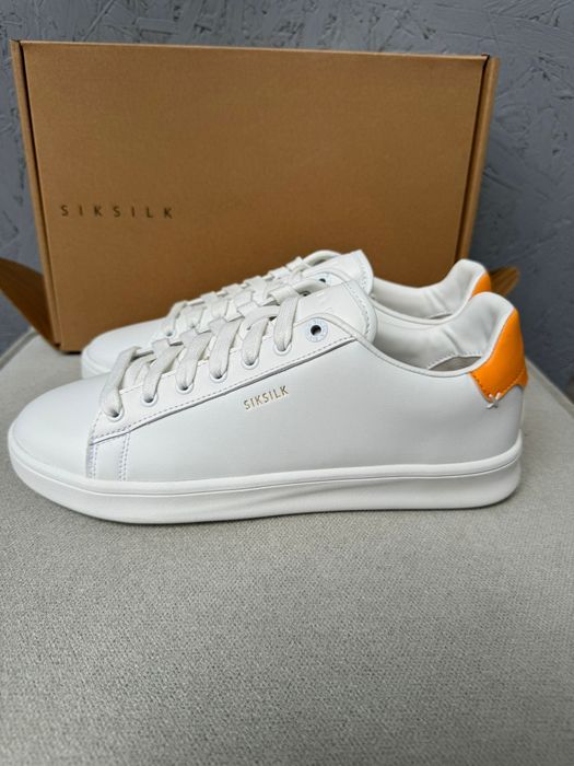 Nowe trampki sneakersy damskie SIKSILK białe pomarańczowe 40 2/3