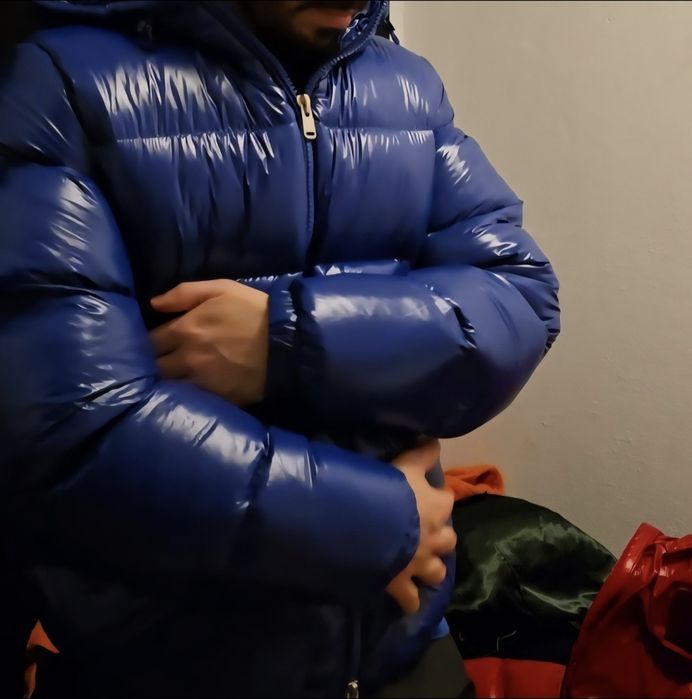 Casaco kispo jaqueta puffer azul