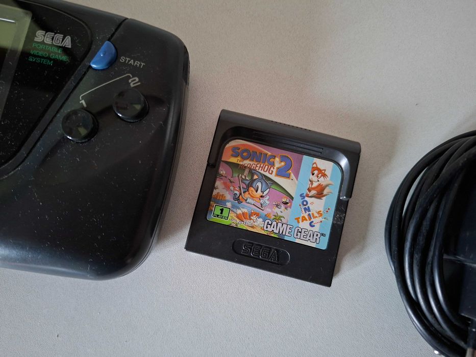 Consola Portátil Sega Game Gear + Transformador + Sonic 2 *Ler Descri*