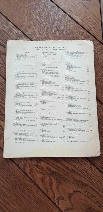 Zestaw nut rok 1962 "Melodie Stanisława Moniuszki" W. Rudziński