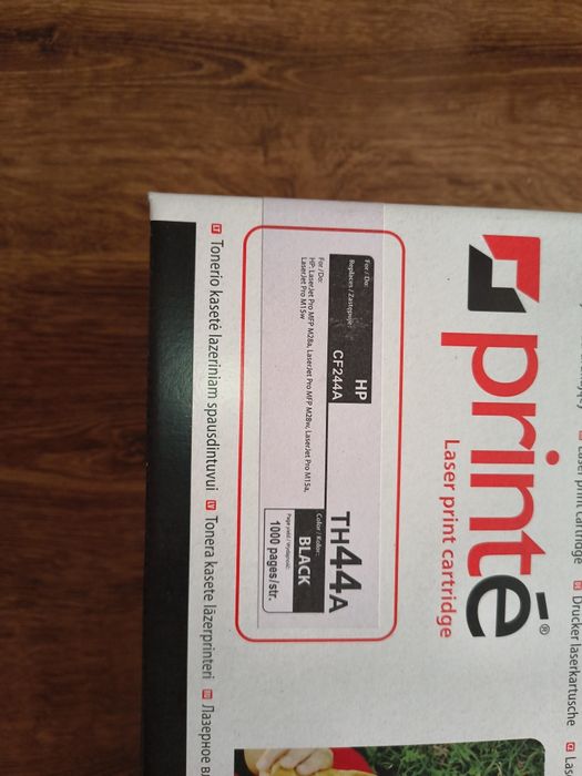 Toner Printe TH44A (zamiennik HP 44A / CF244A) – nowy, zapakowany  . 1