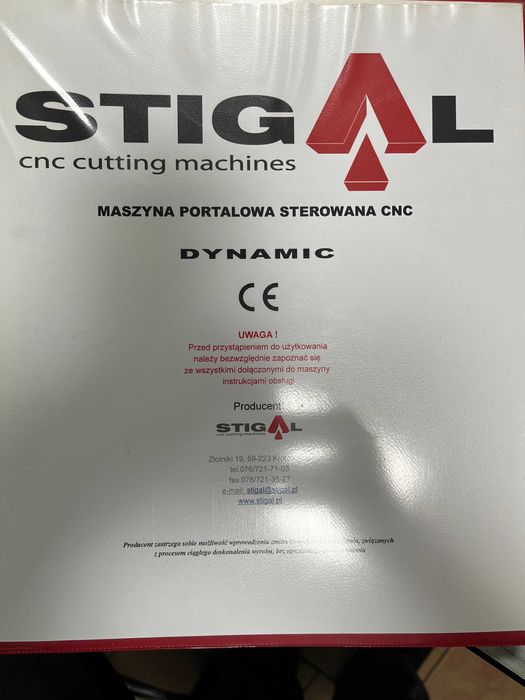 Wypalarka plazmowa CNC STIGAL i tokarka CNC