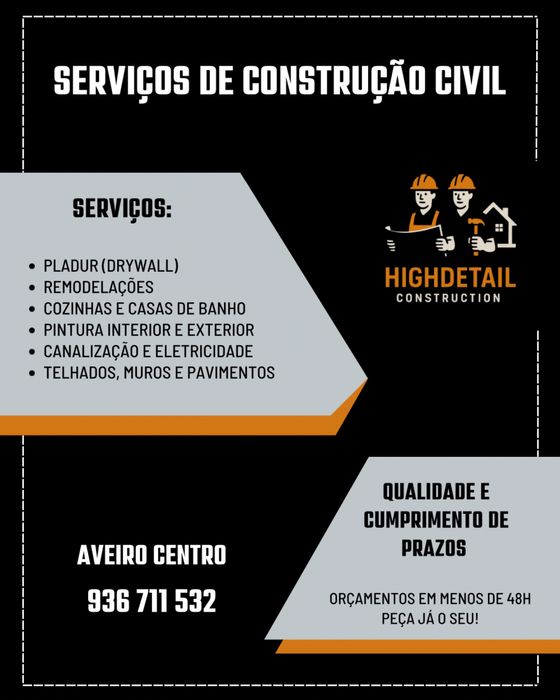 Fazemos varios Servicos ligados a construçao