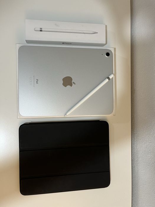 iPad 10th Gen + Apple Pencil, folio case e pelicula