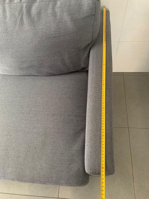 Sofá de 3 lugares – Cinza