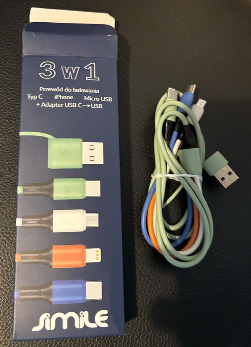Przewód do ładowania 3 w 1