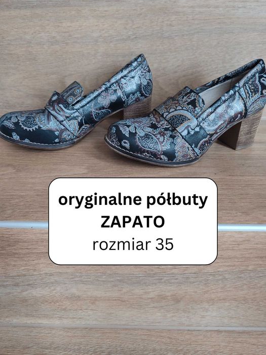 Oryginalne skórzane półbuty Zapato model 250 rozmiar 35
