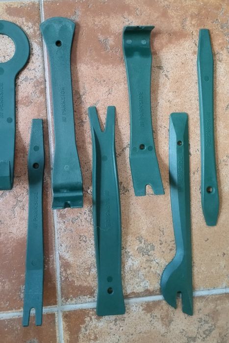 Kit de 12 ferramentas para desmontar plásticos clips carro Parkside