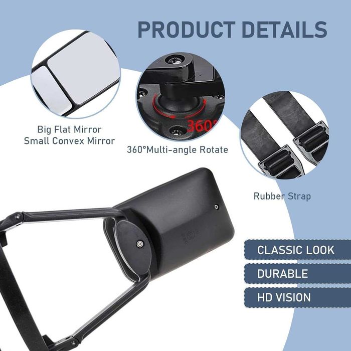 Lusterka dodatkowe do przyczepy kempingowej  holownicze – powystawowe