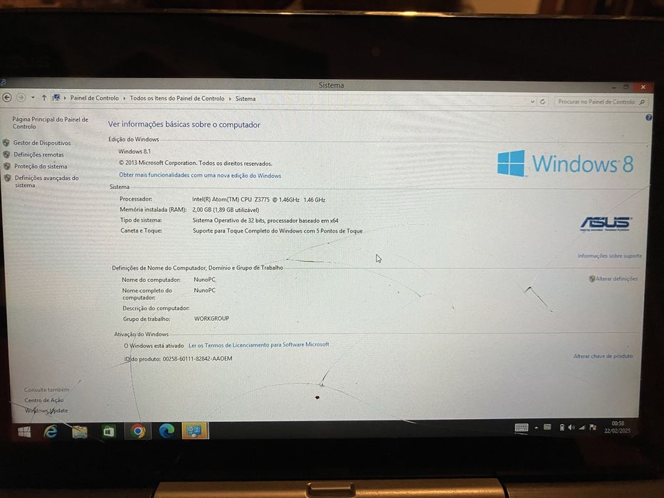 Tablet Pc Asus  com teclado amovível