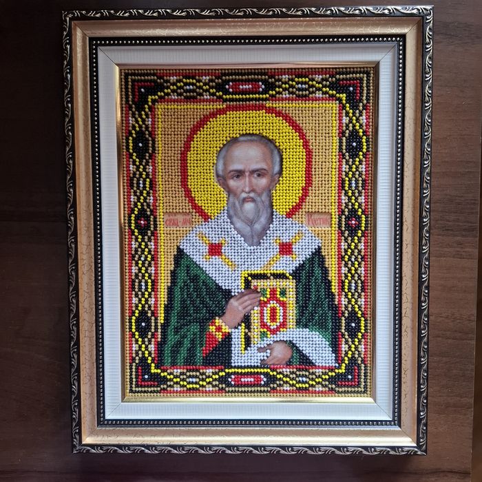 Икона бисером Рустик