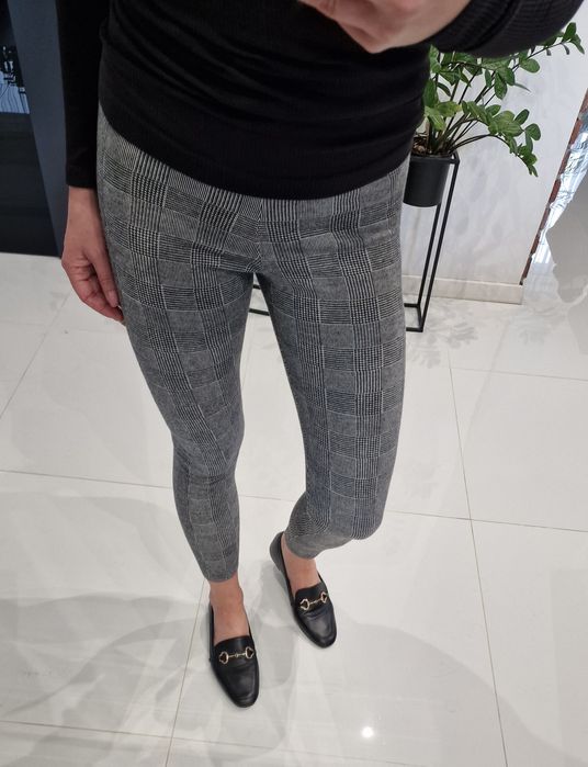 Spodnie legginsy Zara Bassic 36 treginsy kratka rurki