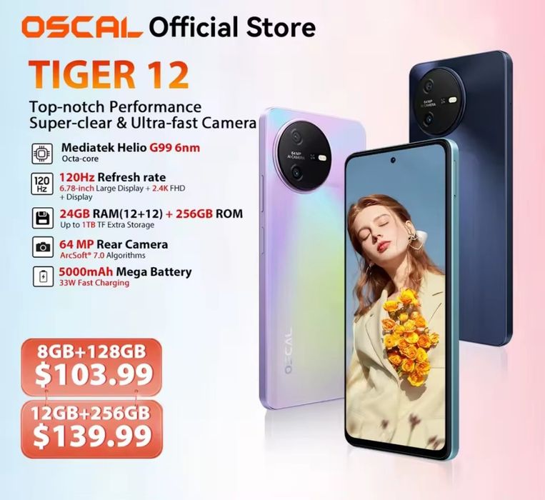 Oscal Tiger 12 на 12/256Gb з NFC