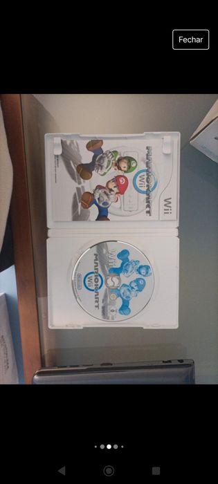 Conjunto volante e jogo Mario kart