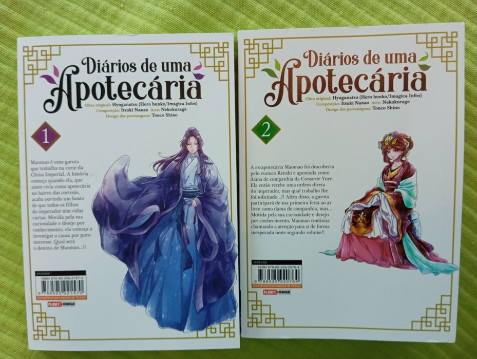 Mangá Diários de Uma Apotecária 1 e 2