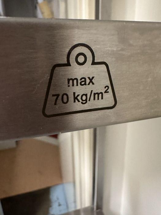 Regał słupek ze stali nierdzewnej