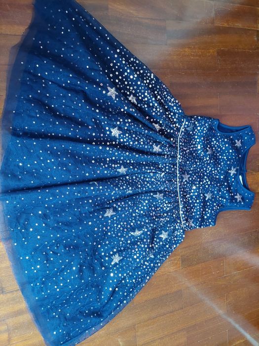 Vestido azul 6/7 anos