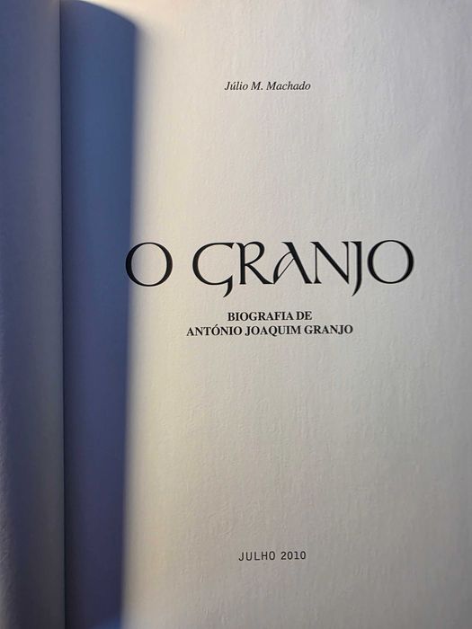 Livro "O Granjo - Biografia de António Joaquim Granjo" de Júlio M. Machado