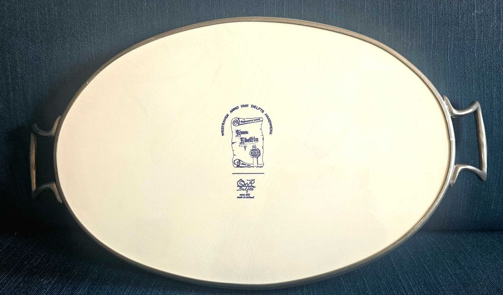 Bandeja em porcelana Delft