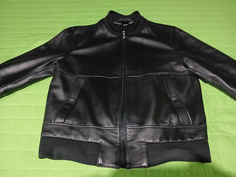 Blusão pele Hugo Boss