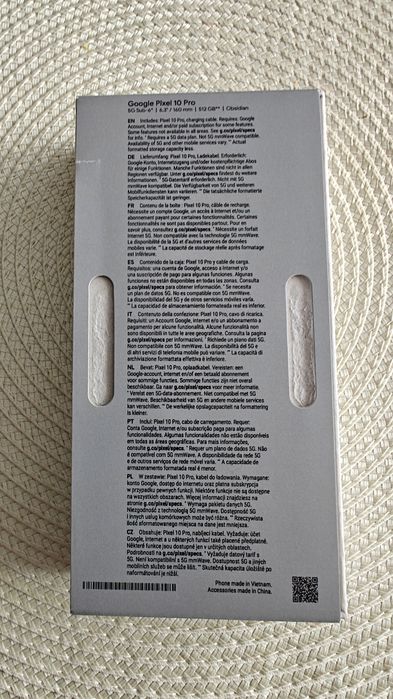 Pixel 10 pro 512 GB na gwarancji