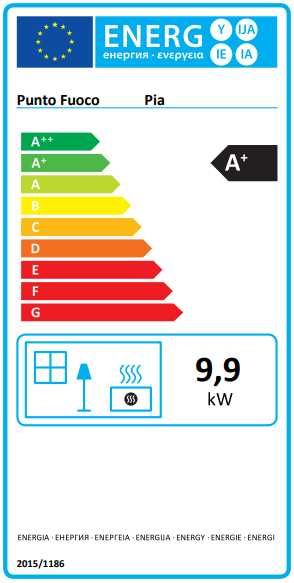 Piec, piecyk na pellet Eva Calor PIA 11 kW z DGP | SLIM biały