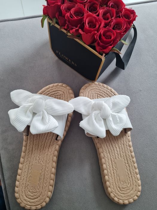 Buty Klapki Damskie z Kokardką 36 Primark Nowe