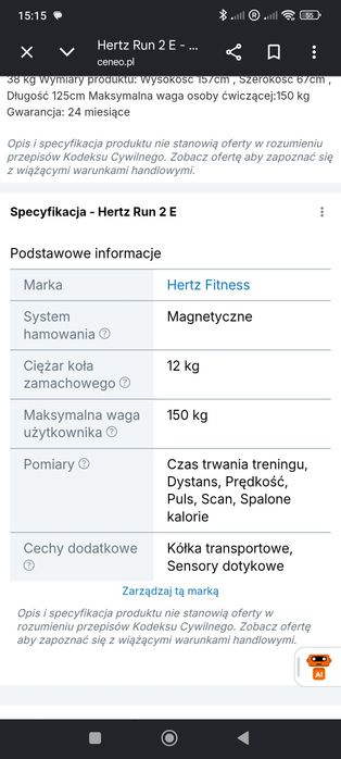Orbitrek Hertz Run 2.E