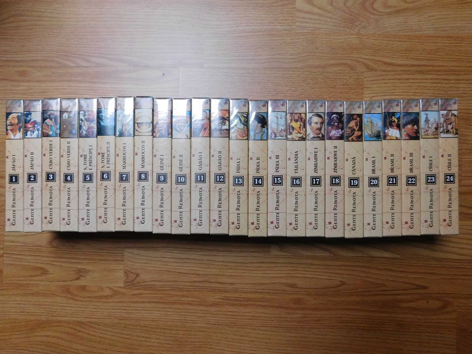 Enciclopédia 24 volumes cassete VHS - Gente Remota - Vários países
