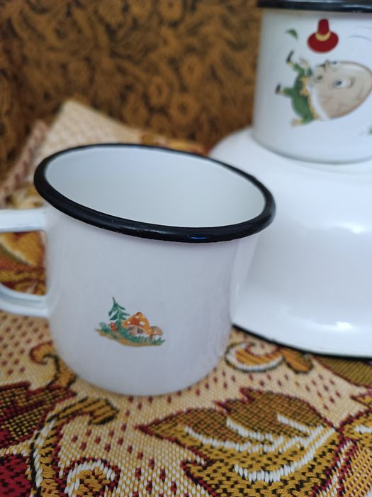 Винтажная эмалированная посуда времён ссср