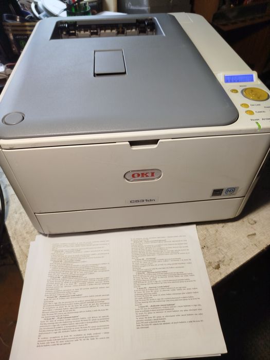 Kolorowa laserowa drukarka Oki C531 dn sprawna