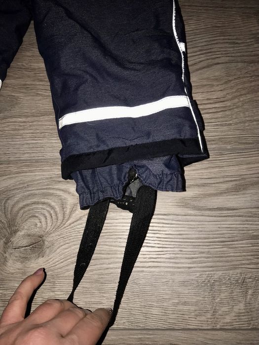 Штаны на подтяжках зимние, утепленные со светоотражателями