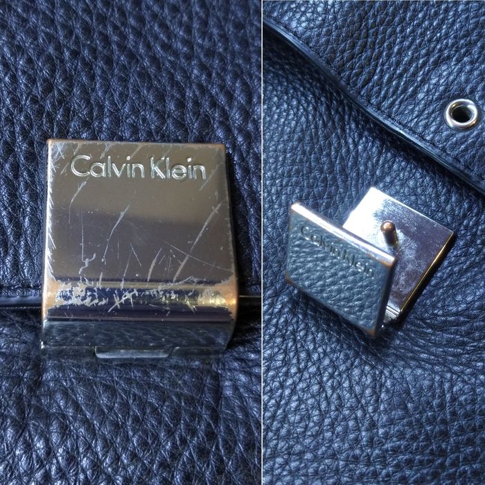 Calvin Klein шкіряна сумка шопер