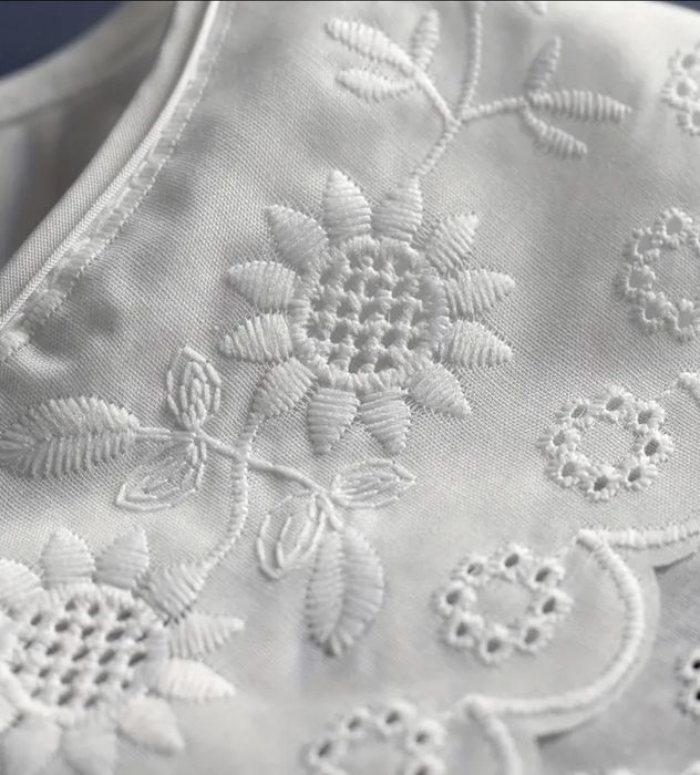 Kołnierzyk wiązany koronka