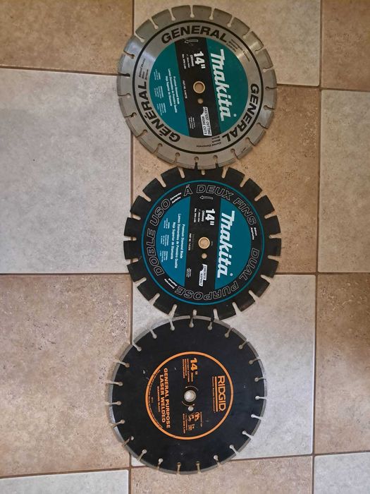 Profesjonalne Tarcze Diamentowe 14" (350 mm) Makita / Ridgid – Jak Nowe