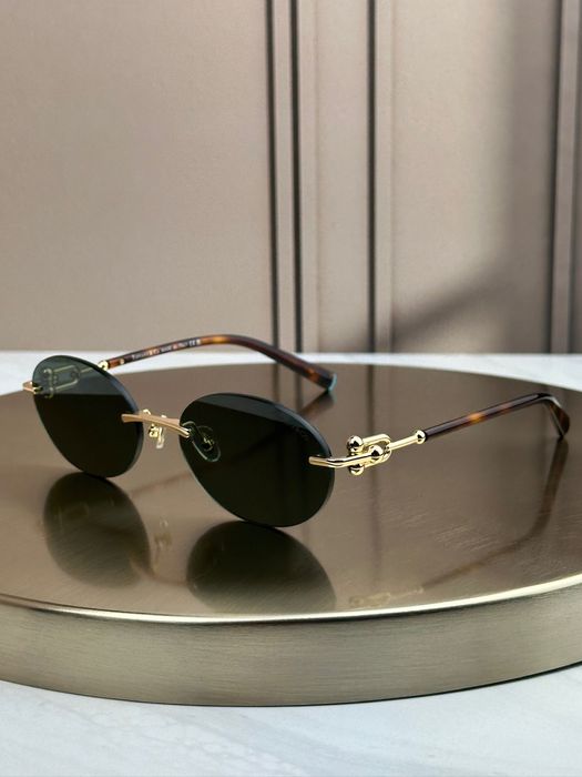 Сонцезахисні окуляри Tiffany & Co TF3104D безоправні овальні золоті жіночі оригінал