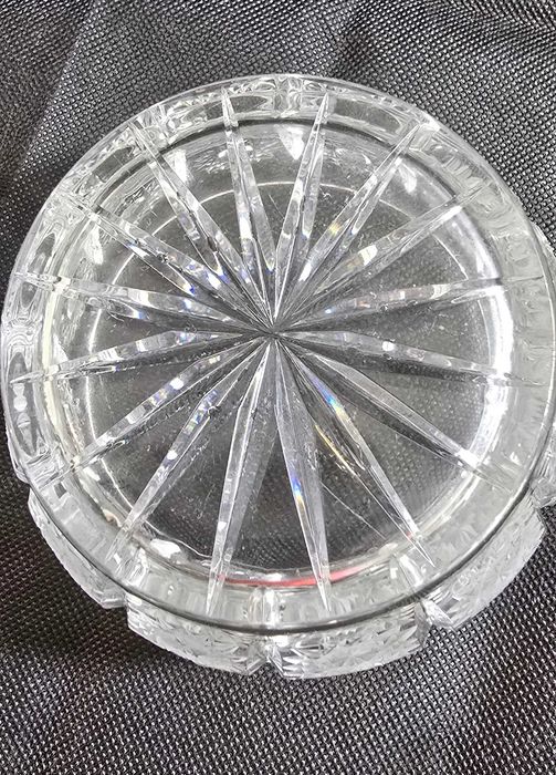 Masywna Cukiernica kryształowa 1,15 KG – BOMBONIERA – stan idealny