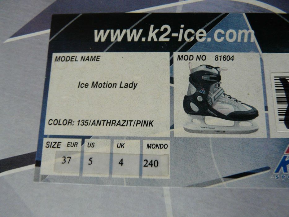 Łyżwy K2 Ice Motion rozm 37