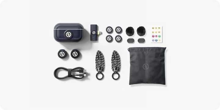 Новий! • Мікрофон для Reels, Tiktok -  Hollyland Lark M2 USB-C, Чорний