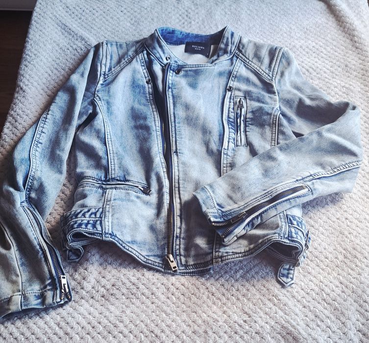 Katana jeansowa damska kurtka jeansówka Decjuba r.S